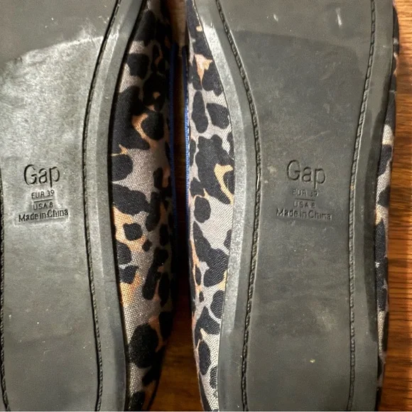 Gap Gray and Brown Animal Print Flats Size 8 - Picture 6 of 7
